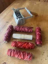 8 teilige antike Malerwalzen