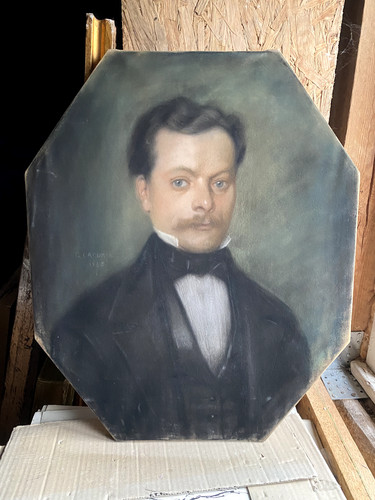 Pastell mann bildnis - mann,