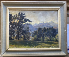 ::ÖLGEMÄLDE LANDSCHAFT ALPEN