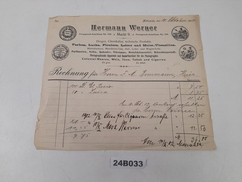 Rechnung hermann werner - rechnung,