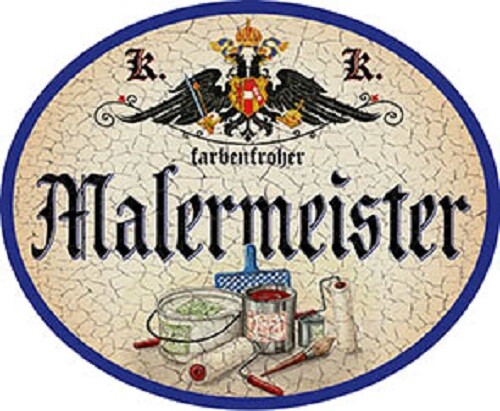 Malermeister nostalgieschild - +,
