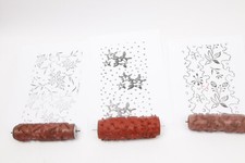 3x Musterwalzen Malerwalzen