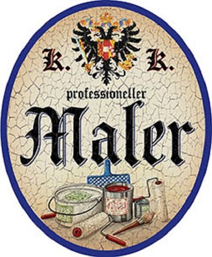 Maler nostalgieschild - +,