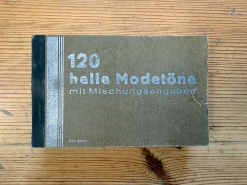 Alte farbtonkarte 1940 - alte, um