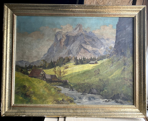 ölgemälde landschaft am - landschaft,