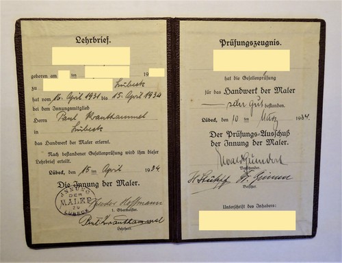 Alter lehrbrief und - alter,
